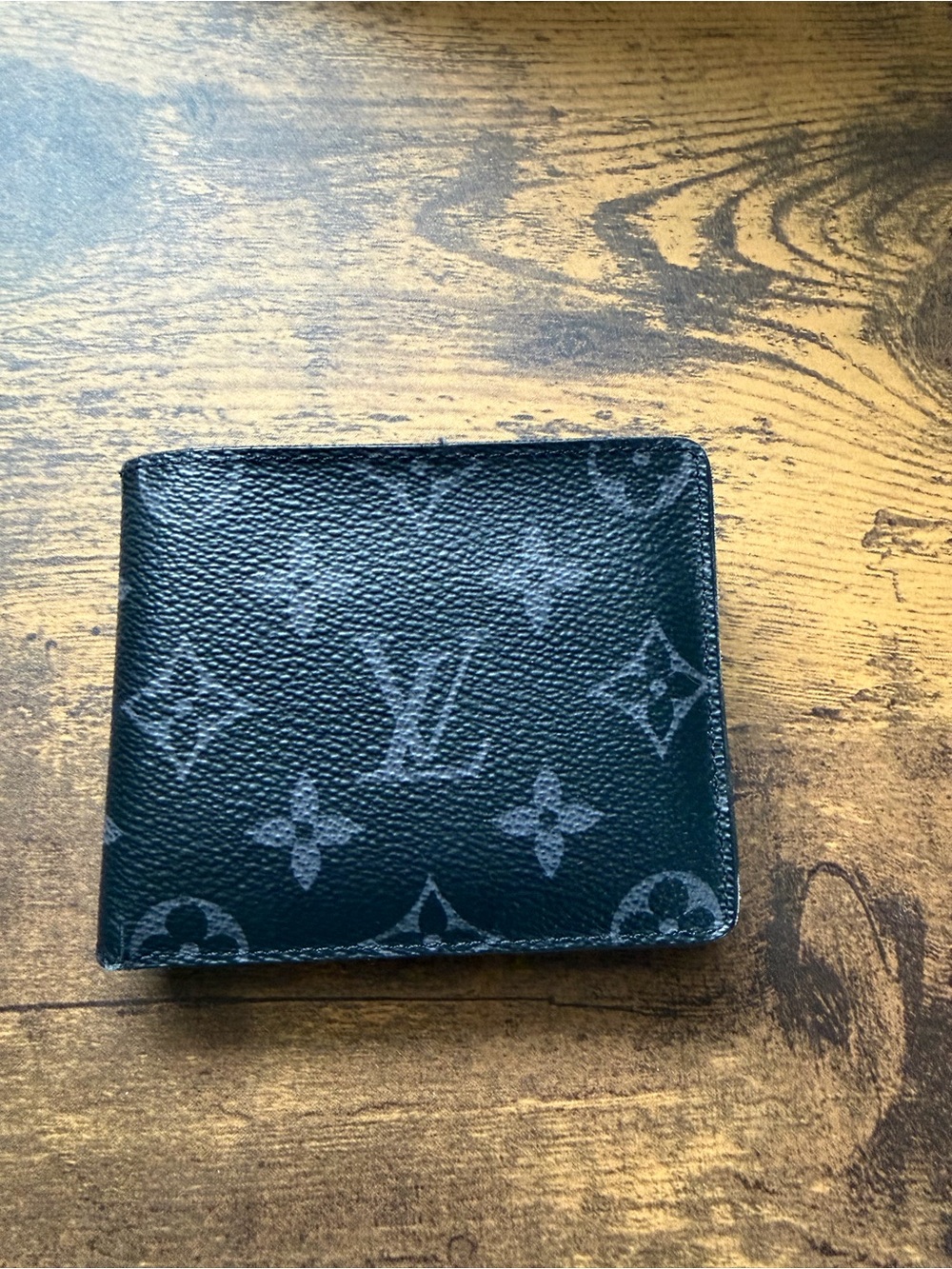 Louis Vuitton Black Monogram Bifold Card & Key Holder